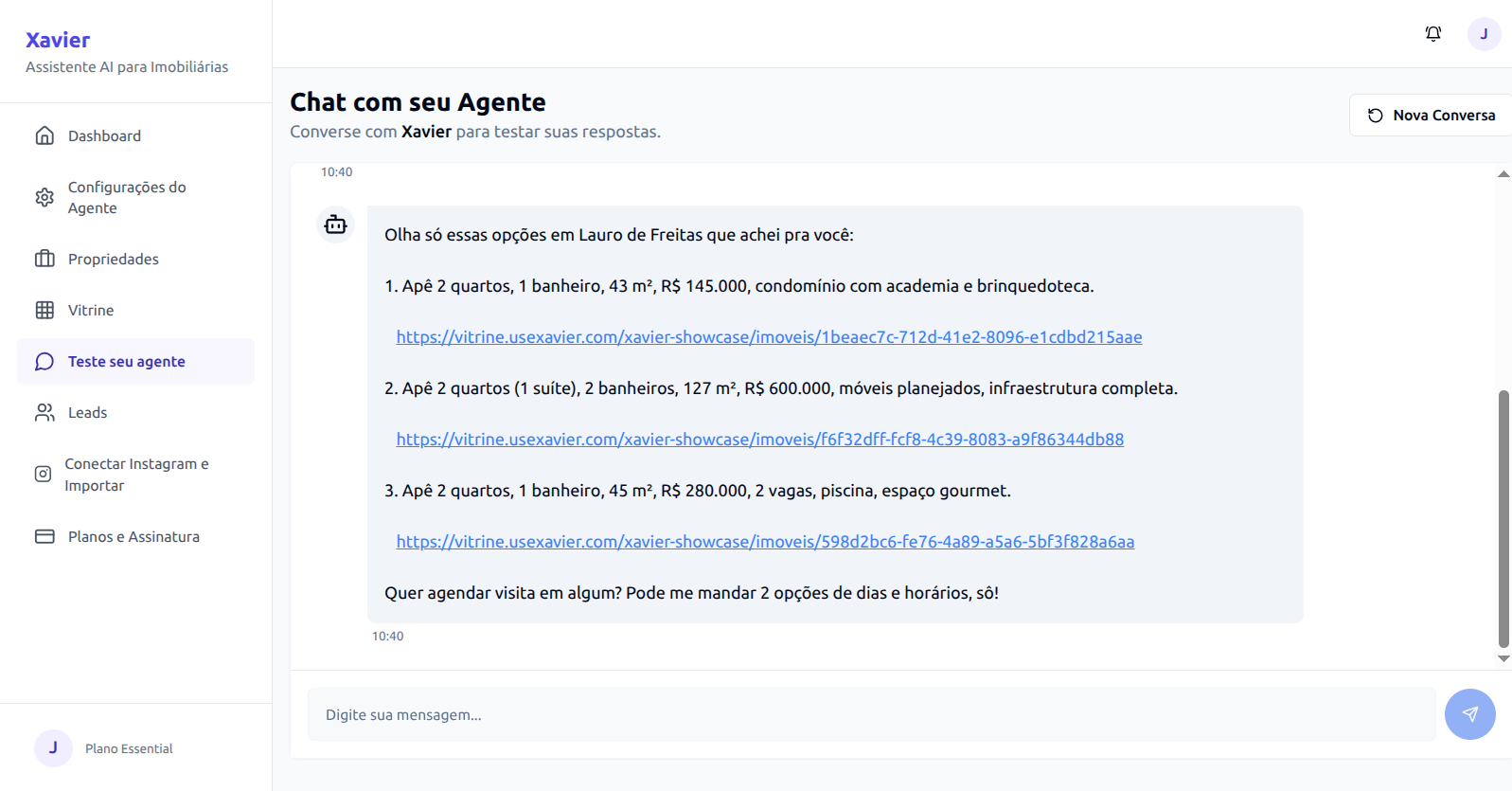 IA Conversando com Cliente